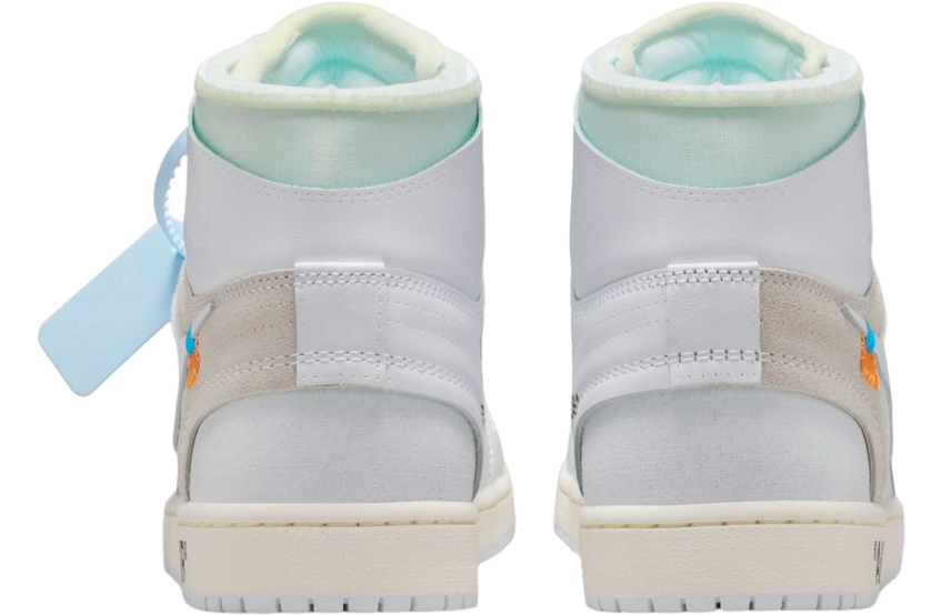 Off White x Air Jordan 1 High OG Alaska - Image 4