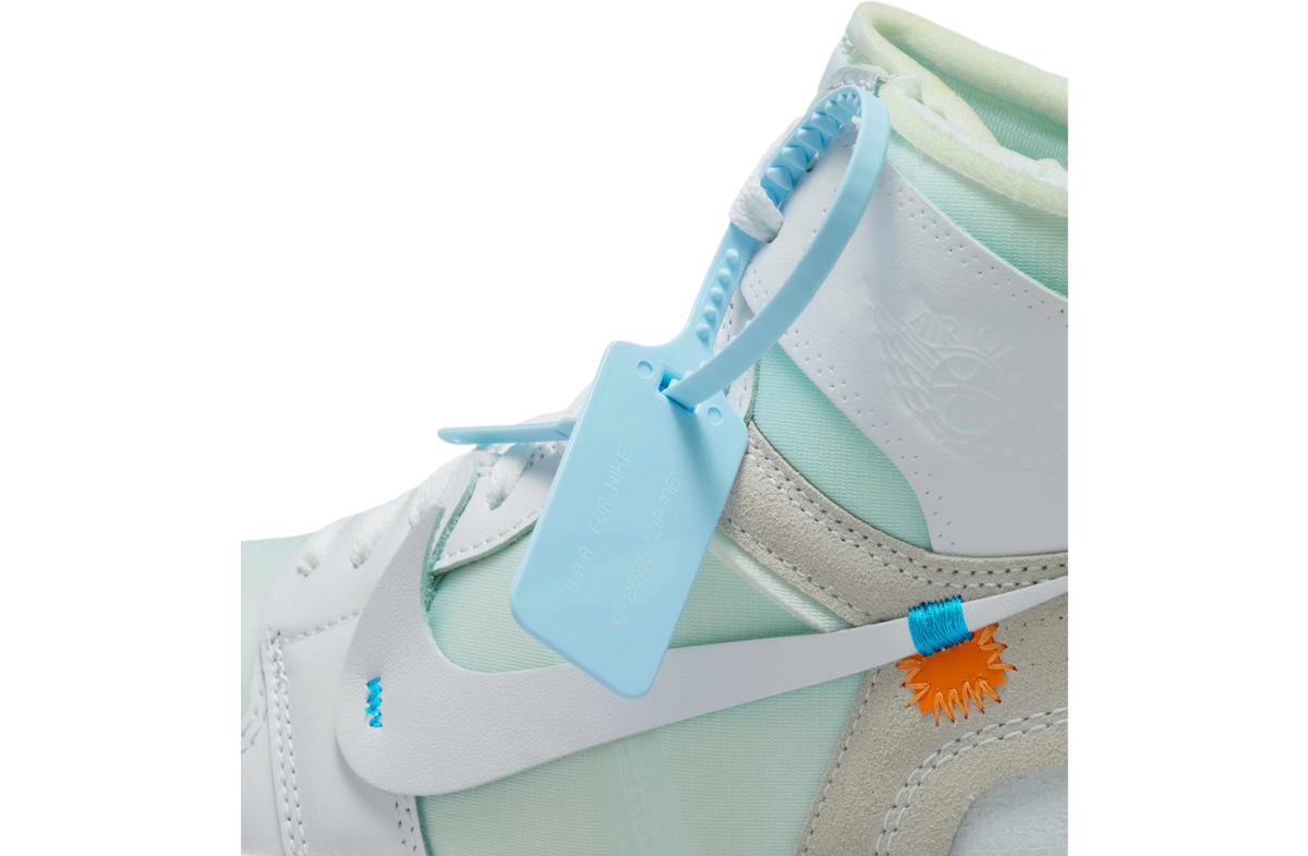 Off White x Air Jordan 1 High OG Alaska - Image 8