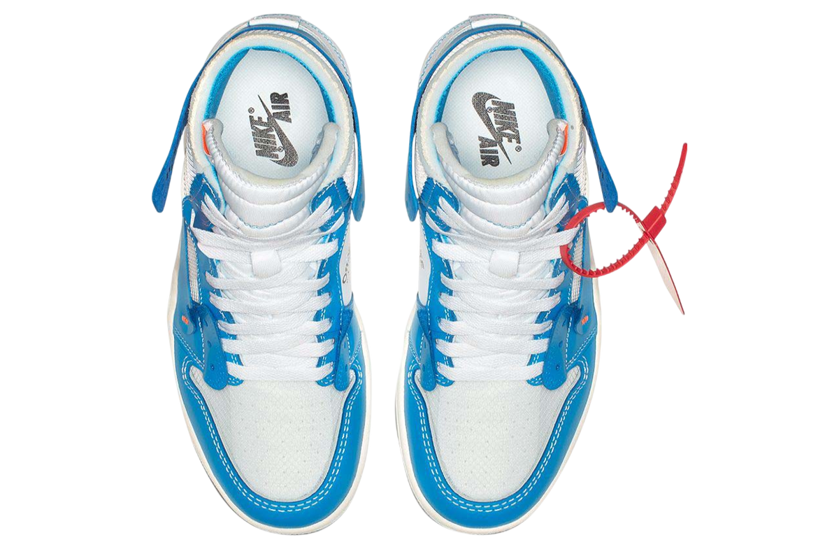 OFF-WHITE x Air Jordan 1 High Powder Blue - Image 3
