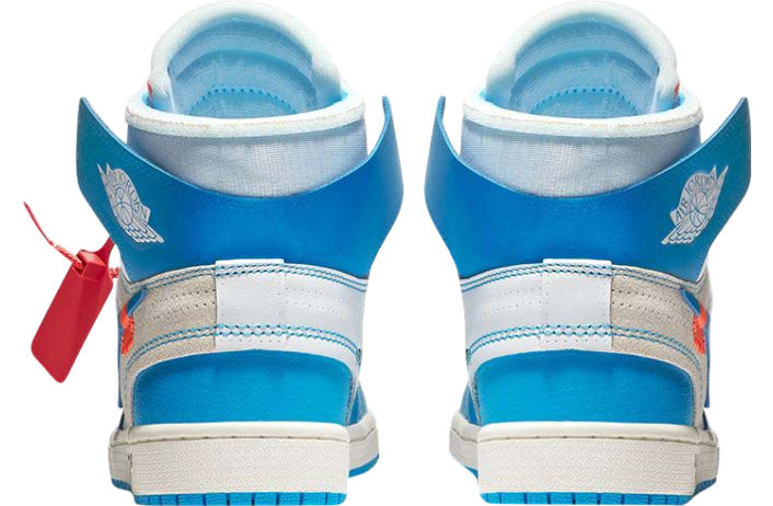 OFF-WHITE x Air Jordan 1 High Powder Blue - Image 4