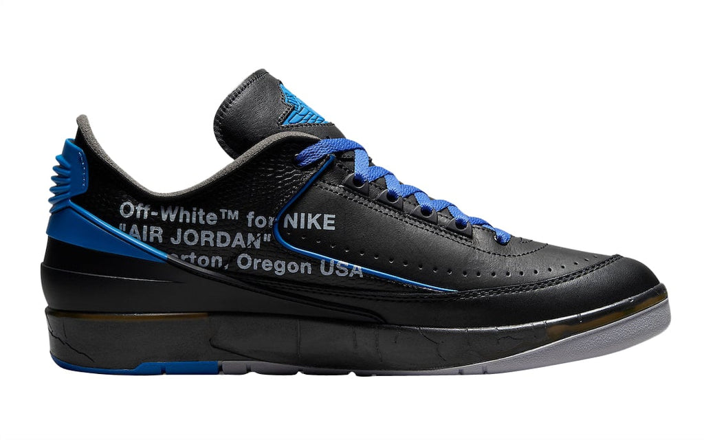 Off-White x Air Jordan 2 Low Black Varsity Royal - Image 3