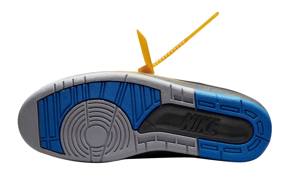 Off-White x Air Jordan 2 Low Black Varsity Royal - Image 6