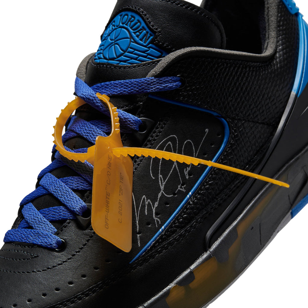 Off-White x Air Jordan 2 Low Black Varsity Royal - Image 7