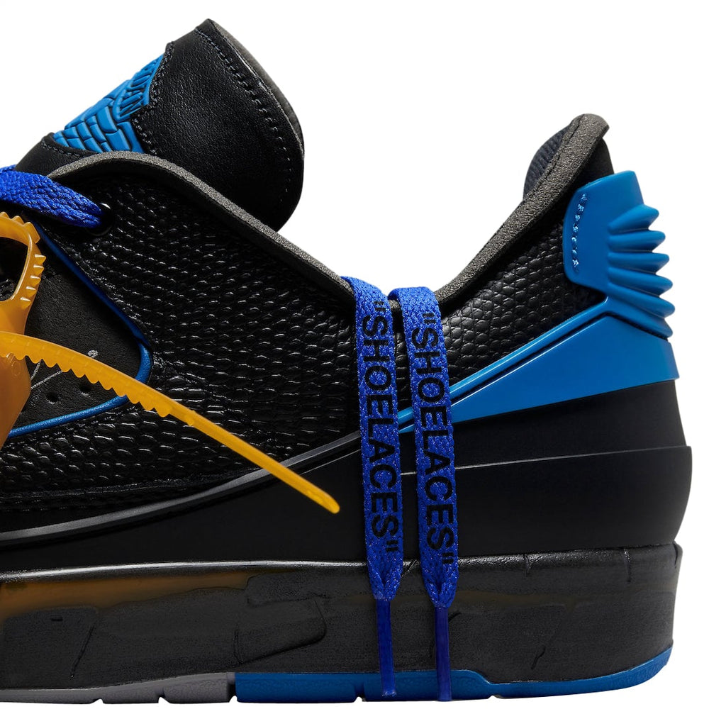 Off-White x Air Jordan 2 Low Black Varsity Royal - Image 10