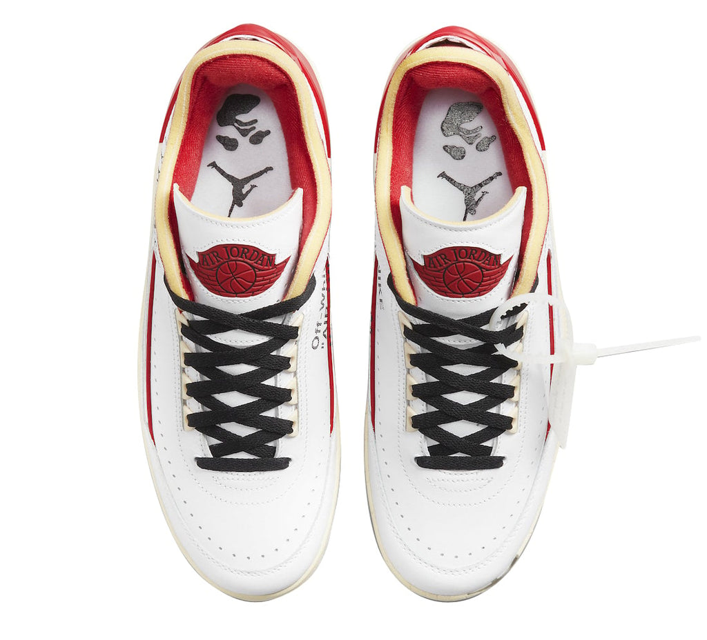 Off-White x Air Jordan 2 Low White Varsity Red - Image 4