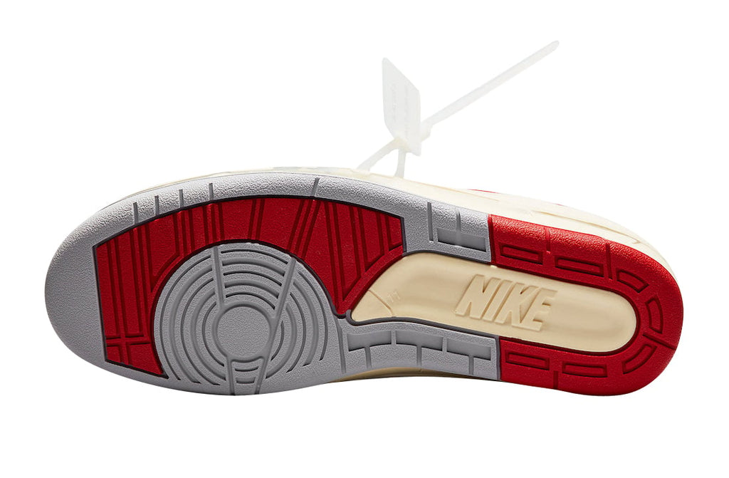 Off-White x Air Jordan 2 Low White Varsity Red - Image 6