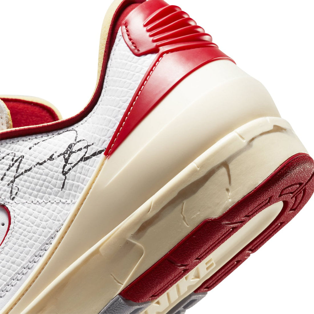 Off-White x Air Jordan 2 Low White Varsity Red - Image 8