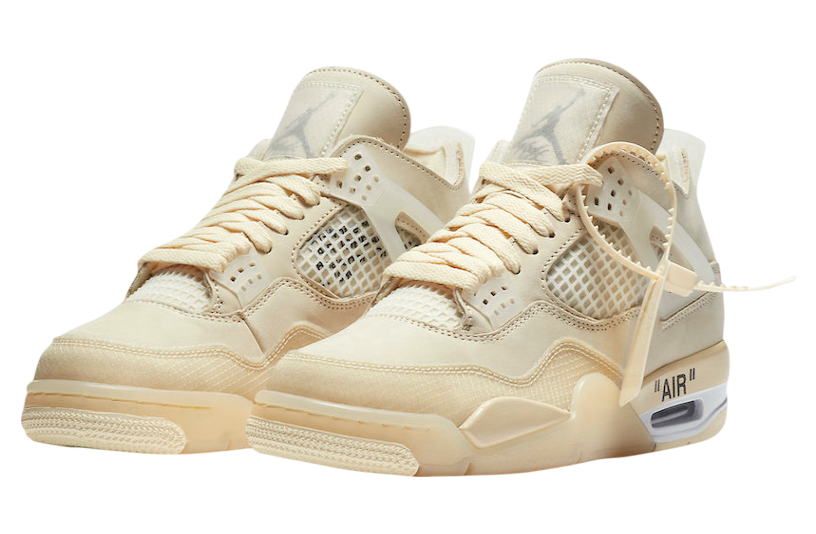 Off-White x Air Jordan 4 WMNS Sail - Image 2