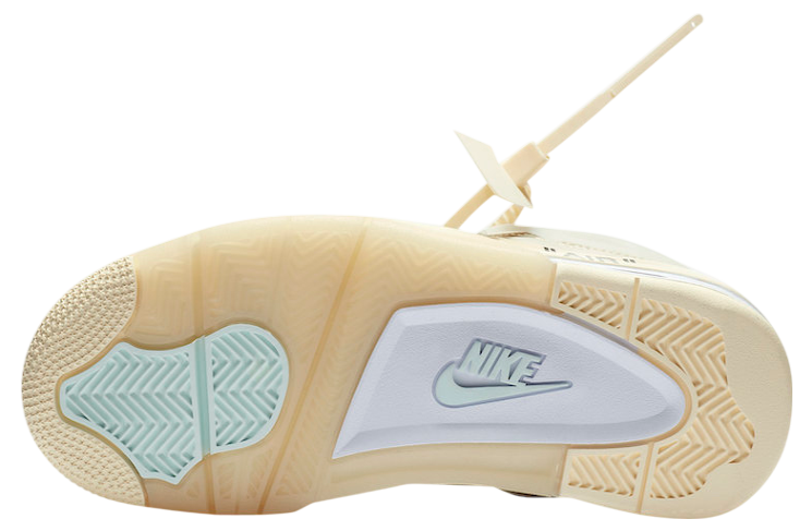Off-White x Air Jordan 4 WMNS Sail - Image 6