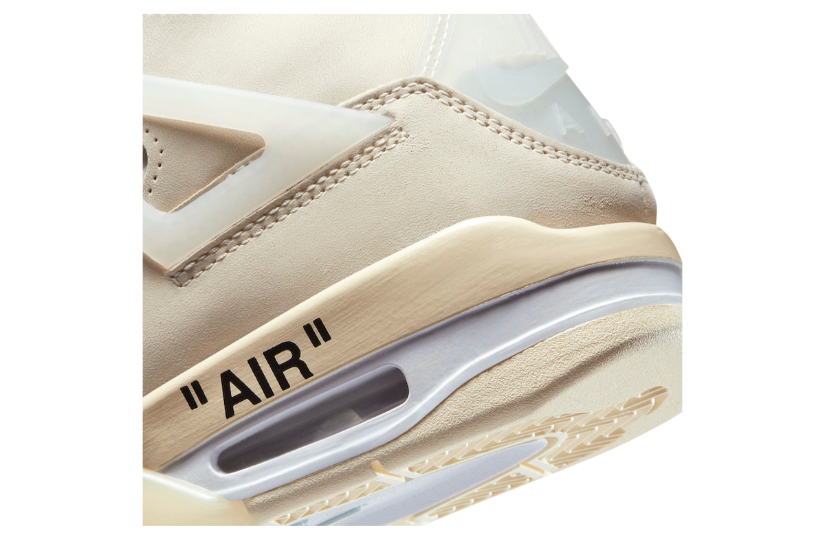 Off-White x Air Jordan 4 WMNS Sail - Image 8
