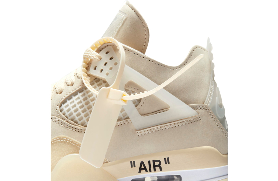 Off-White x Air Jordan 4 WMNS Sail - Image 9