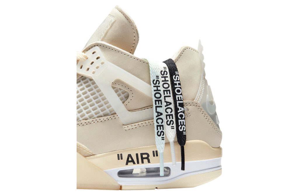 Off-White x Air Jordan 4 WMNS Sail - Image 10
