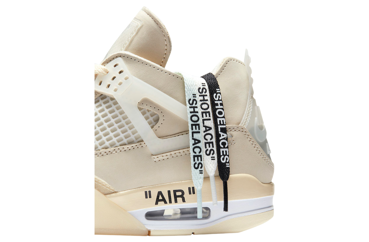 Off-White x Air Jordan 4 WMNS Sail - Image 10