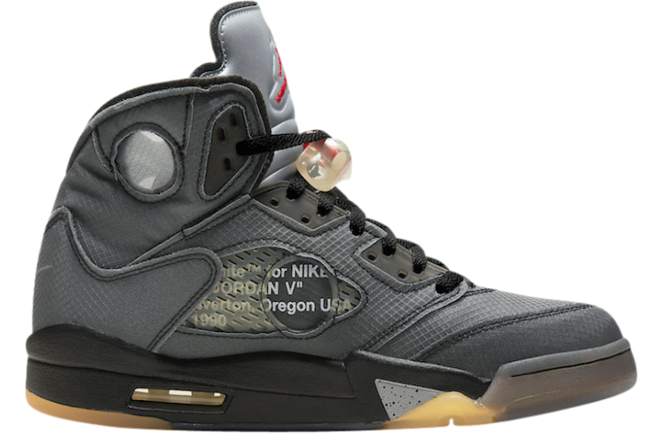 Off-White x Air Jordan 5 Black - Image 3