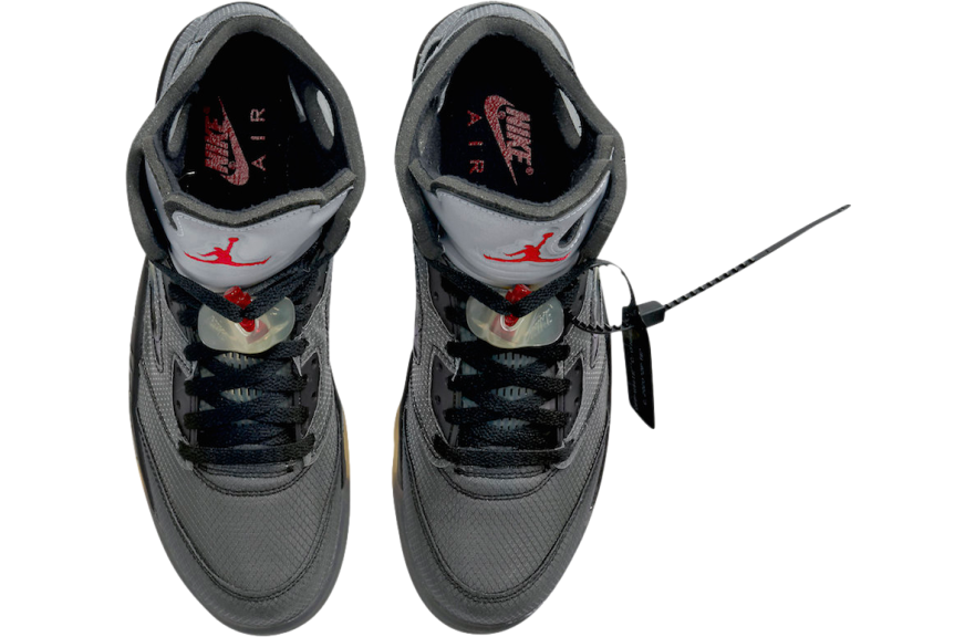 Off-White x Air Jordan 5 Black - Image 4