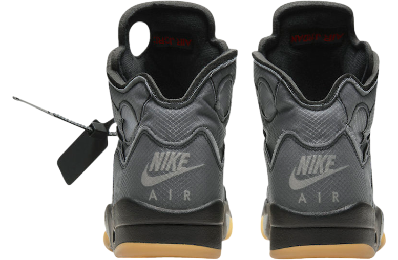 Off-White x Air Jordan 5 Black - Image 6