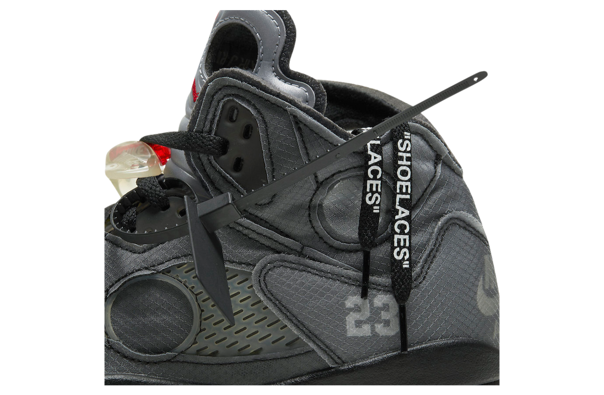 Off-White x Air Jordan 5 Black - Image 9