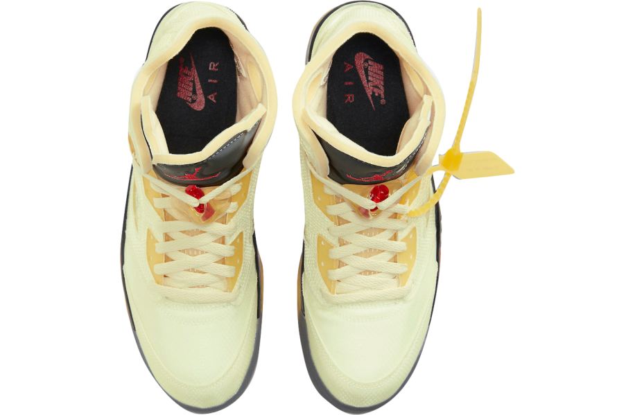 Off-White x Air Jordan 5 Sail - Image 6