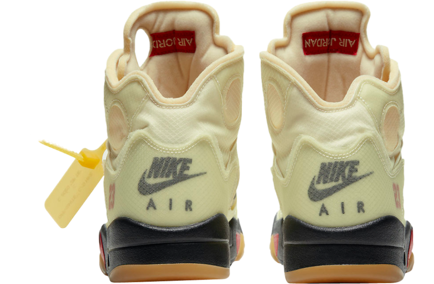 Off-White x Air Jordan 5 Sail - Image 7
