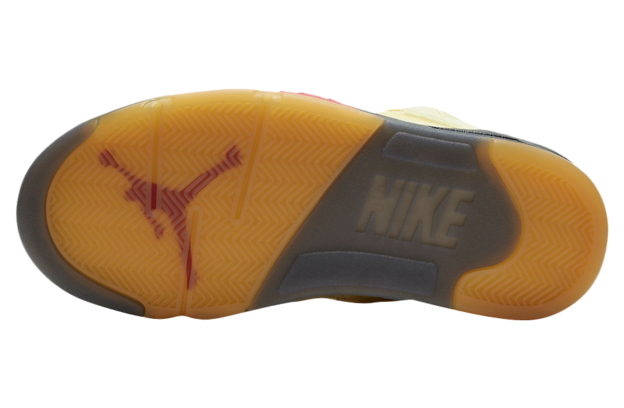 Off-White x Air Jordan 5 Sail - Image 8