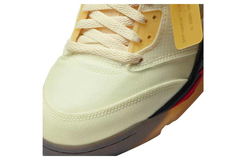 Off-White x Air Jordan 5 Sail - Image 10