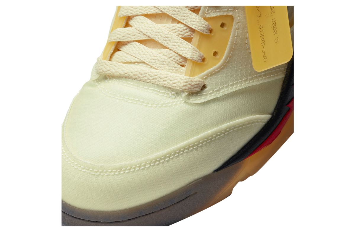 Off-White x Air Jordan 5 Sail - Image 10