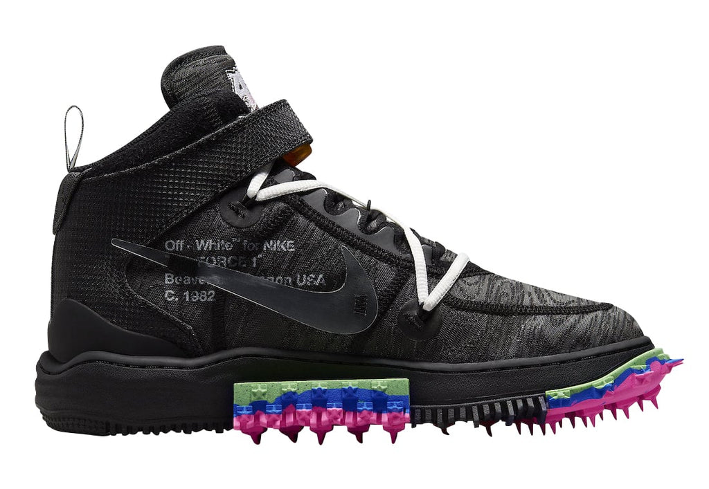 Off-White x Nike Air Force 1 Mid Black - Image 3