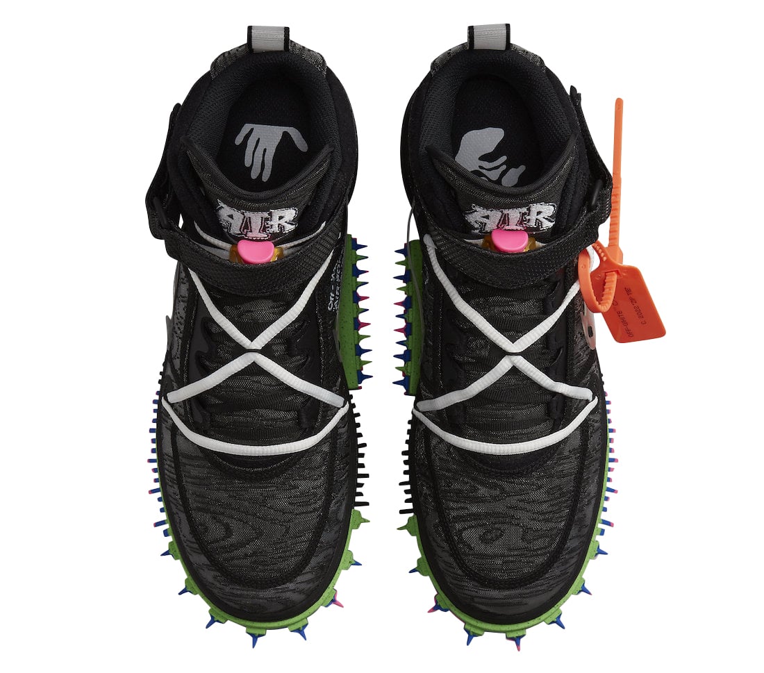 Off-White x Nike Air Force 1 Mid Black - Image 4