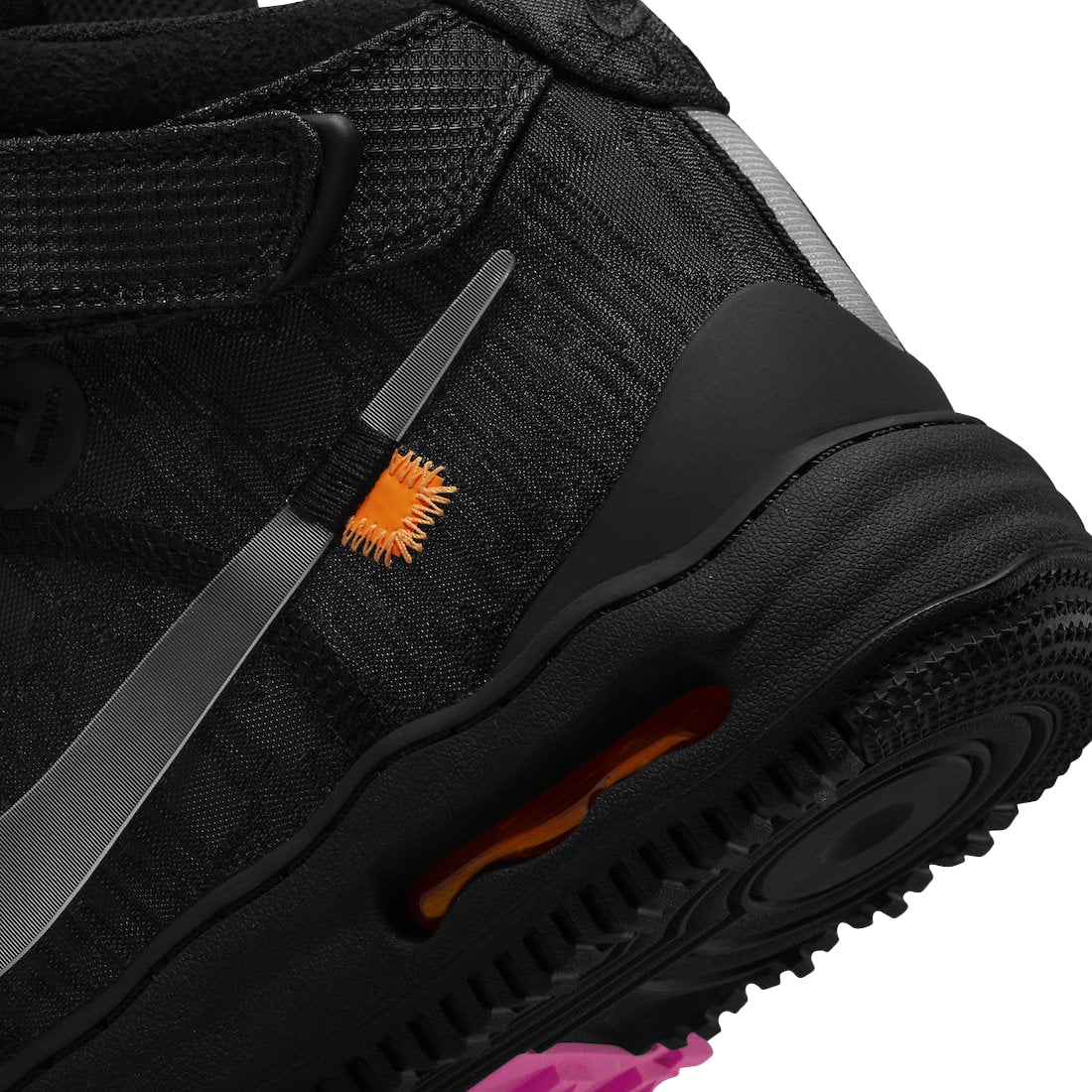 Off-White x Nike Air Force 1 Mid Black - Image 8