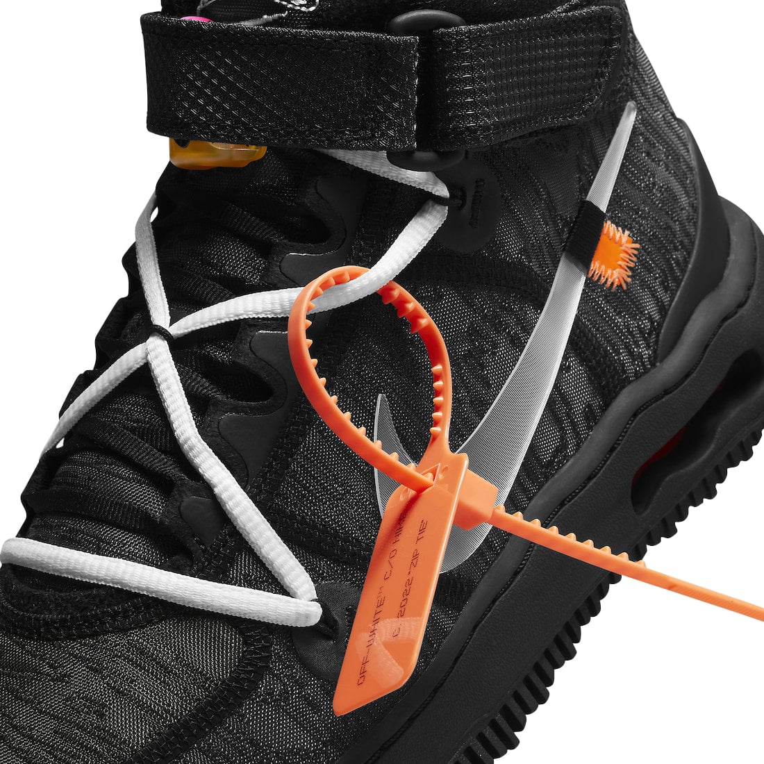 Off-White x Nike Air Force 1 Mid Black - Image 11