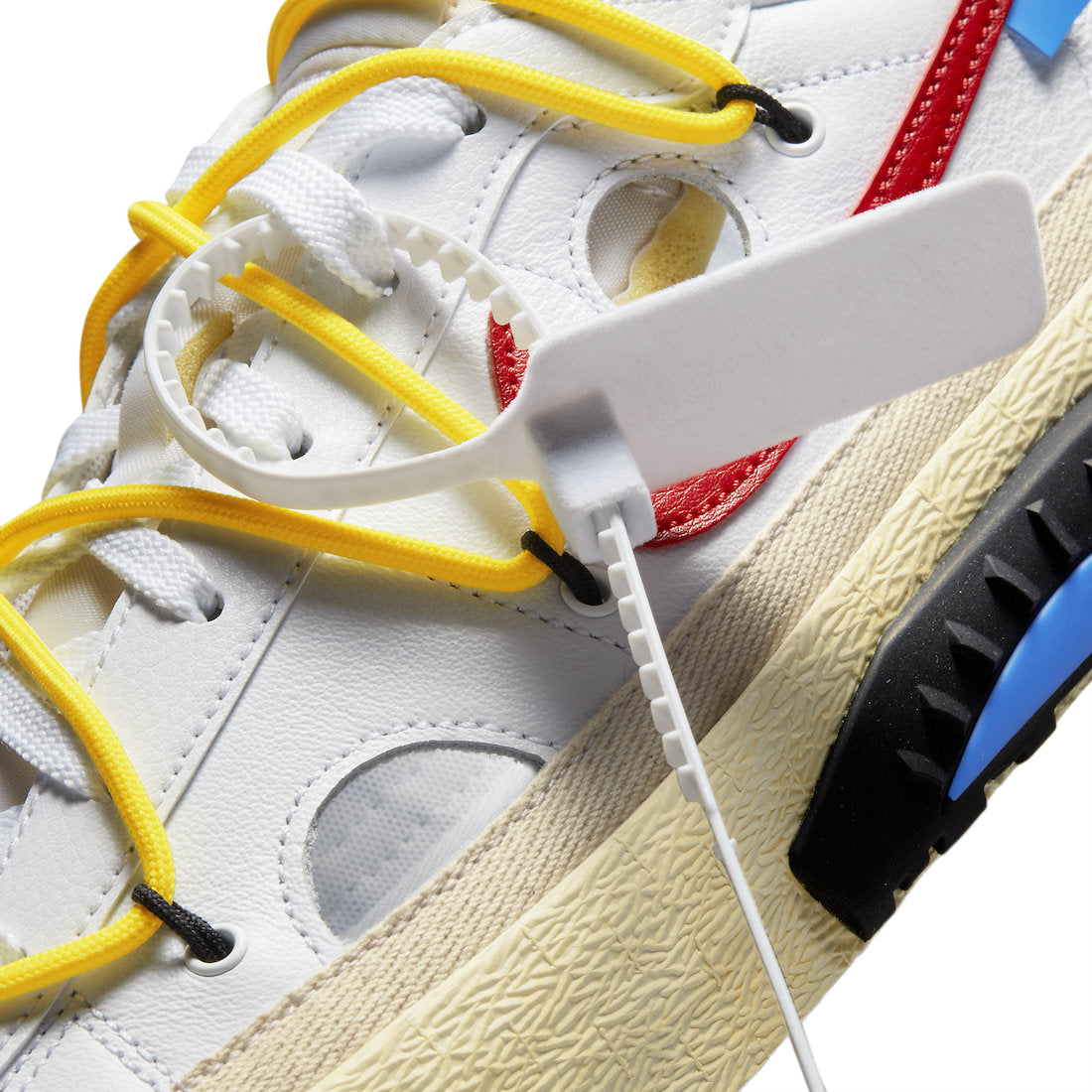 Off-White x Nike Blazer Low White University Red - Image 12