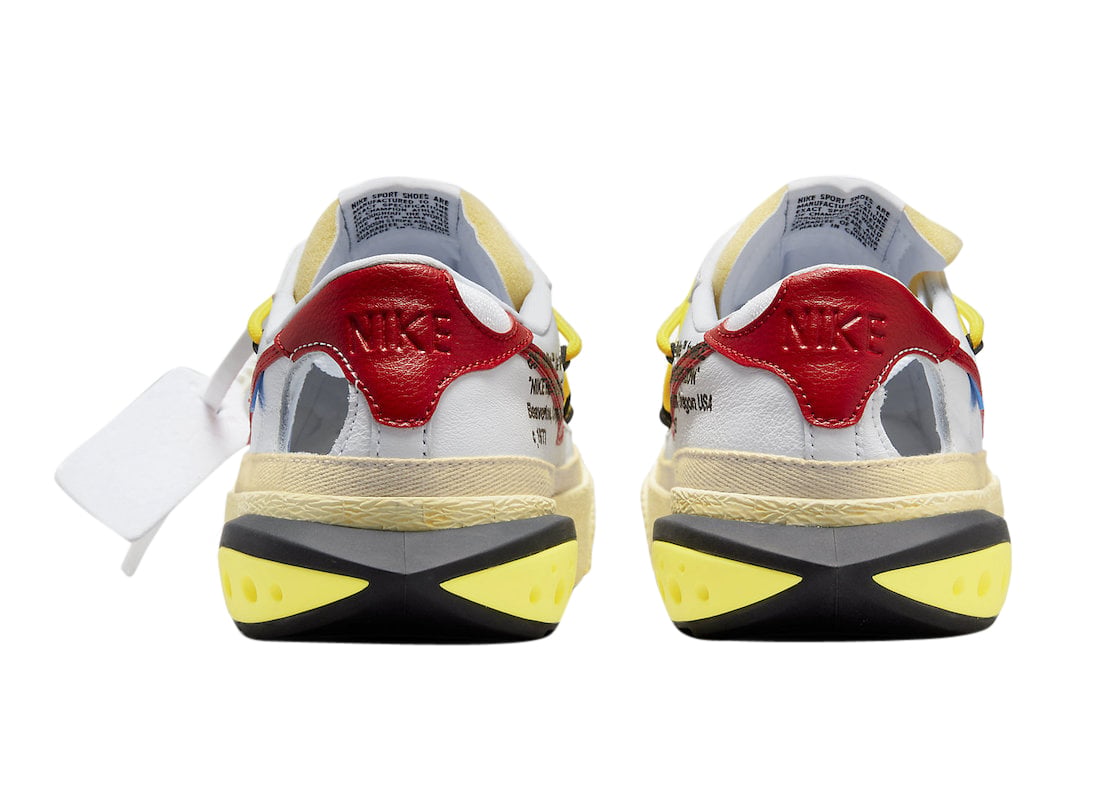 Off-White x Nike Blazer Low White University Red - Image 5
