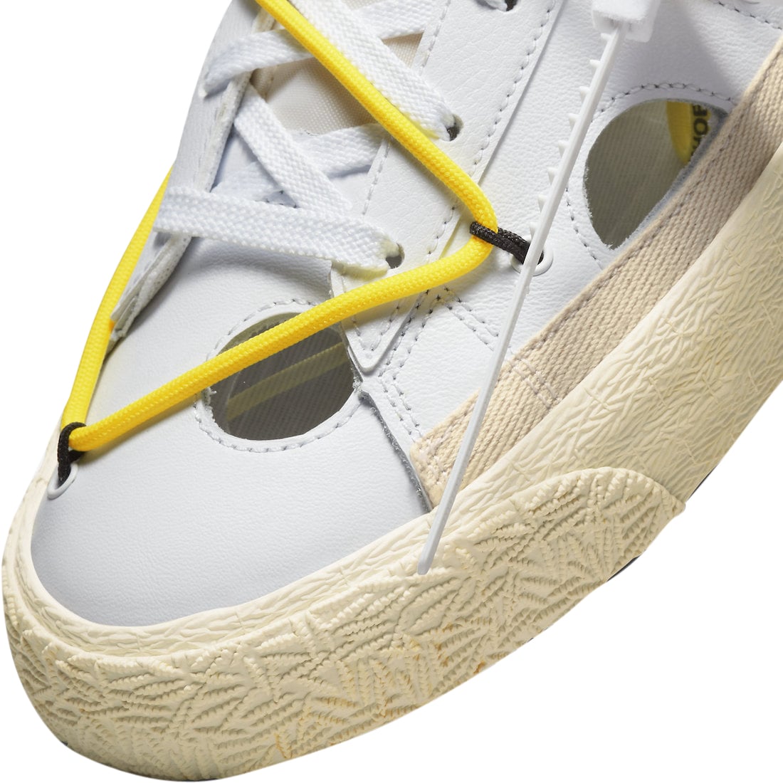 Off-White x Nike Blazer Low White University Red - Image 7