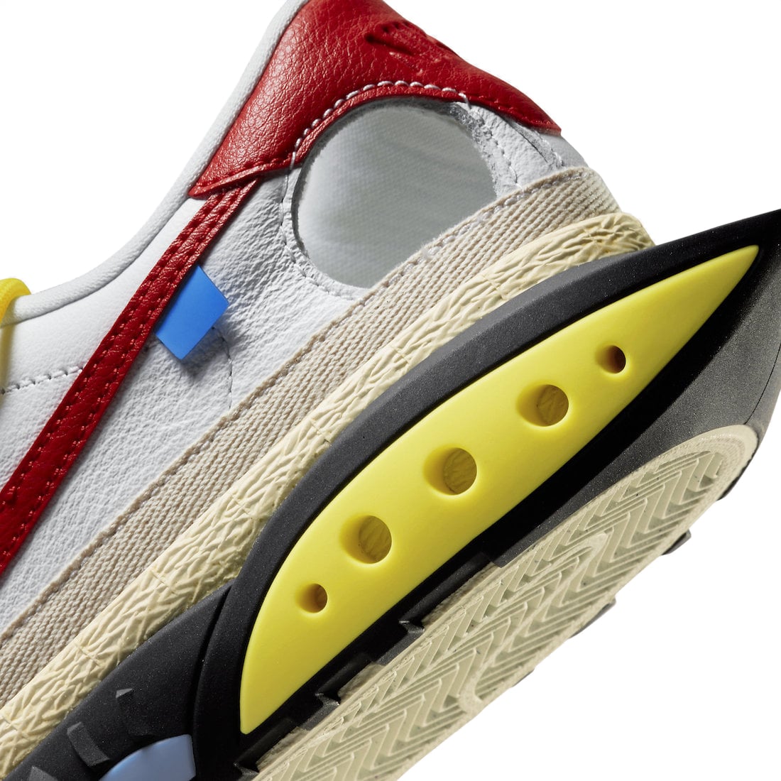 Off-White x Nike Blazer Low White University Red - Image 8
