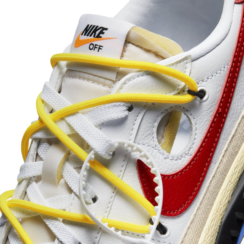 Off-White x Nike Blazer Low White University Red - Image 9