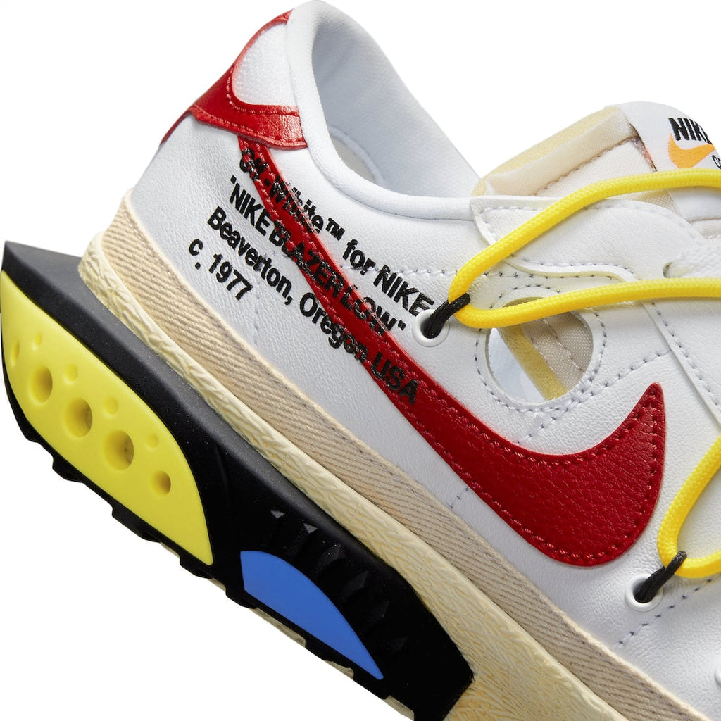 Off-White x Nike Blazer Low White University Red - Image 10