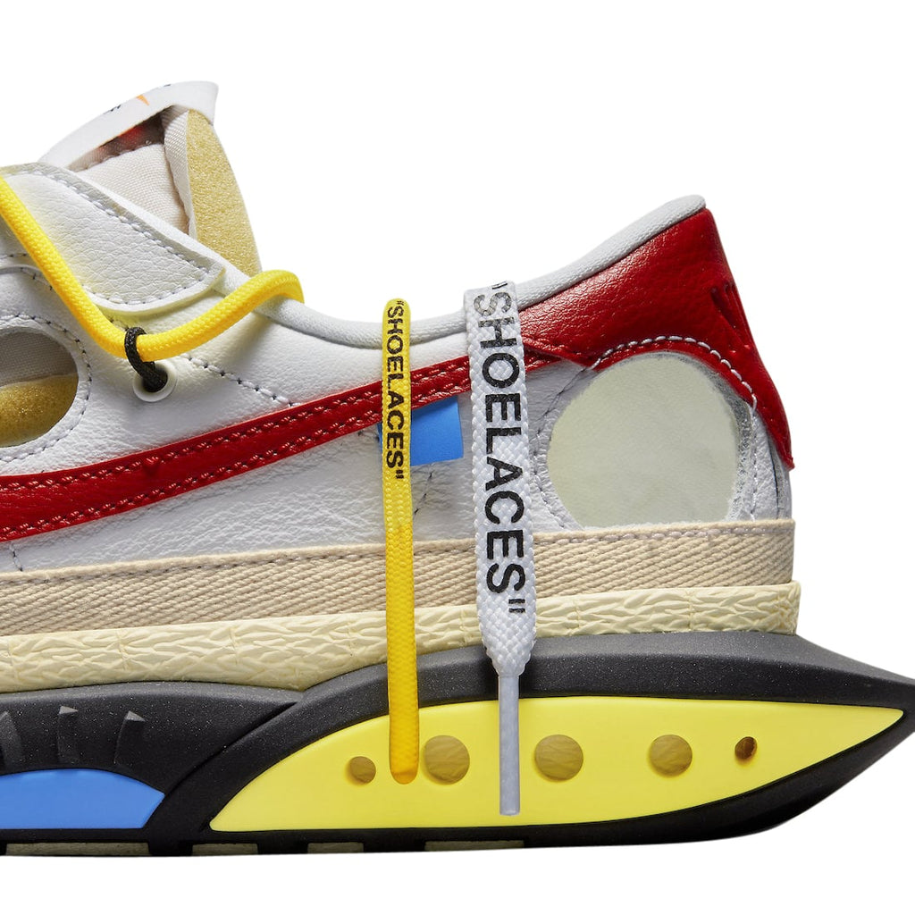 Off-White x Nike Blazer Low White University Red - Image 11