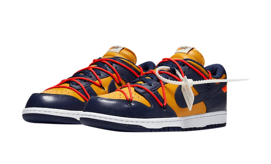 Off-White x Nike Dunk Low University Gold - Image 2