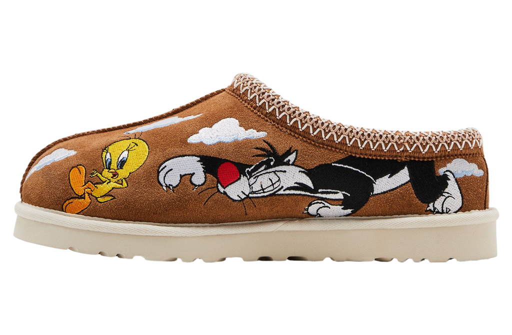 Palace x Looney Tunes x Ugg Tasman Slipper Chestnut - Image 2