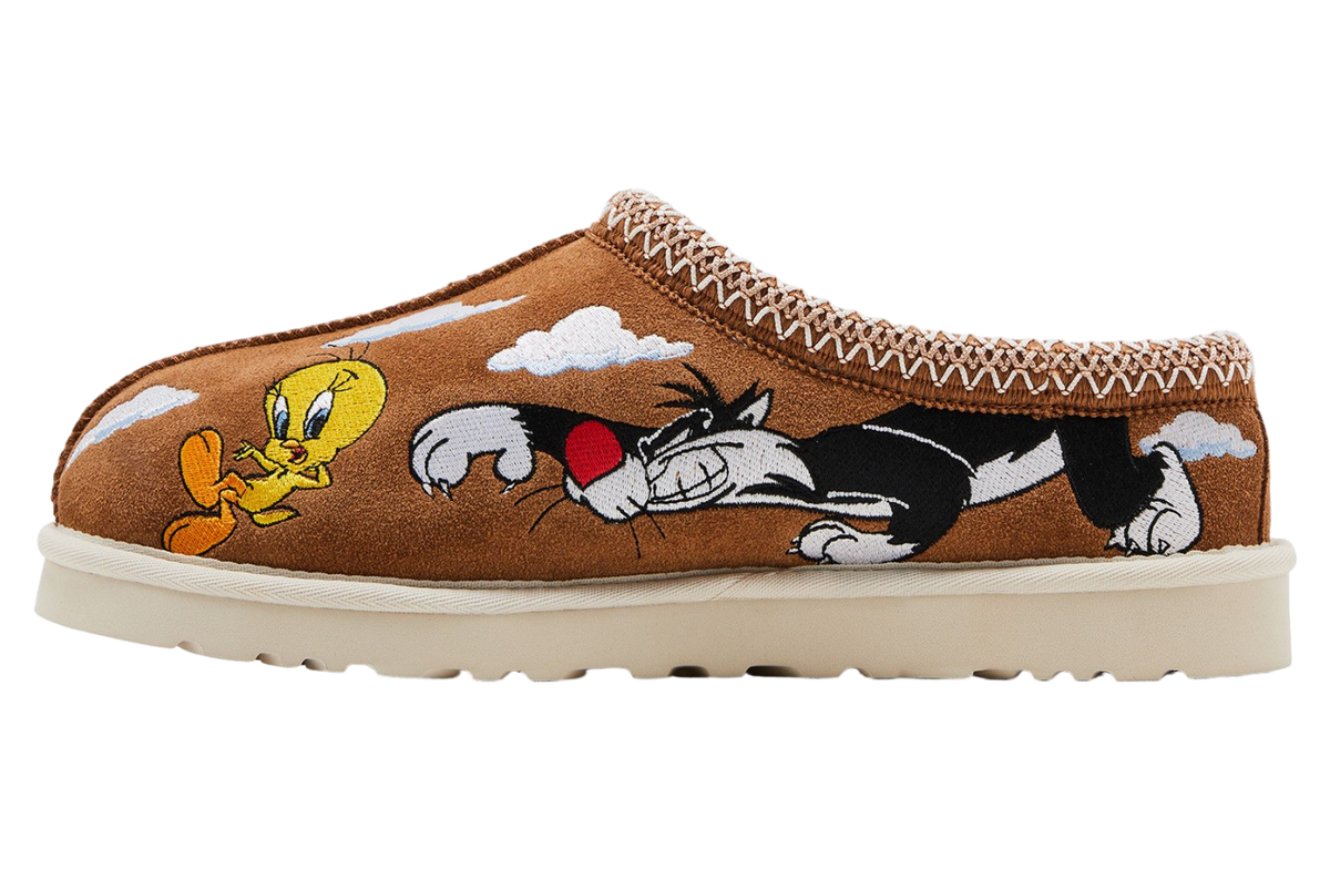 Palace x Looney Tunes x Ugg Tasman Slipper Chestnut - Image 2
