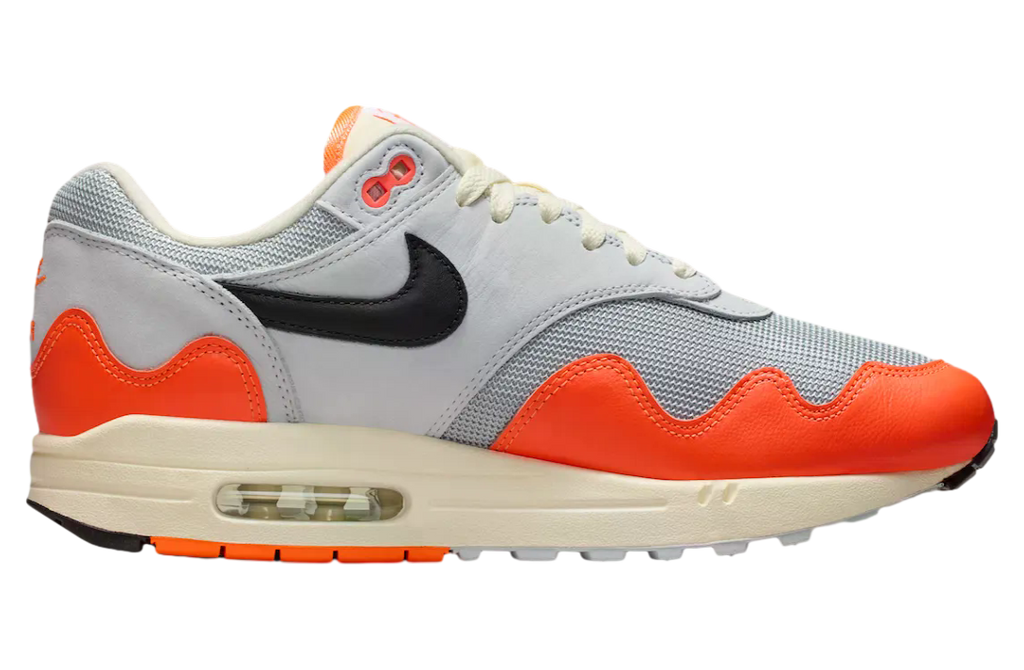 Patta x Nike Air Max 1 Hyper Crimson / Pure Platinum - Image 3