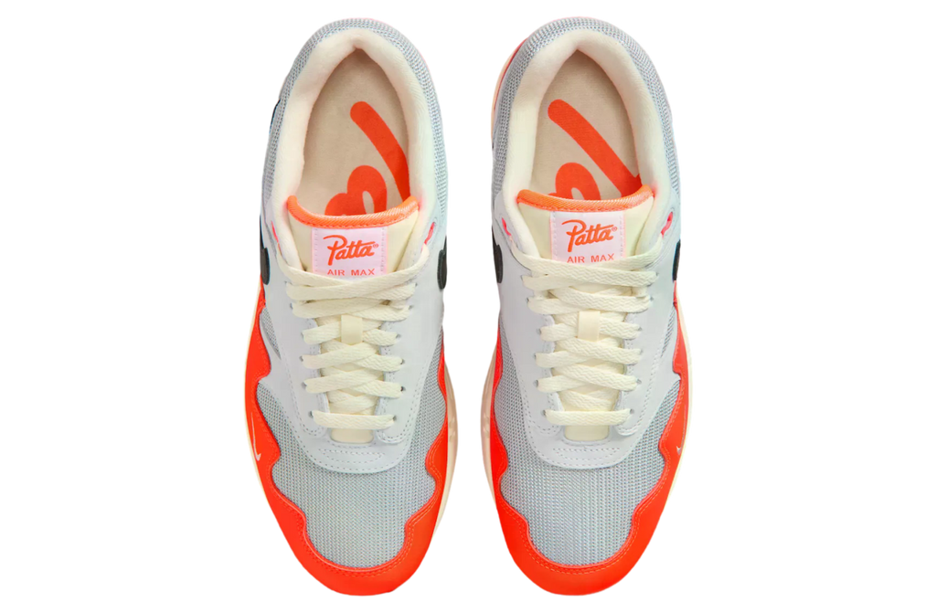 Patta x Nike Air Max 1 Hyper Crimson / Pure Platinum - Image 4