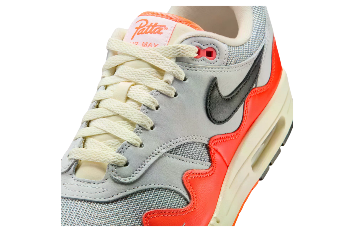 Patta x Nike Air Max 1 Hyper Crimson / Pure Platinum - Image 7