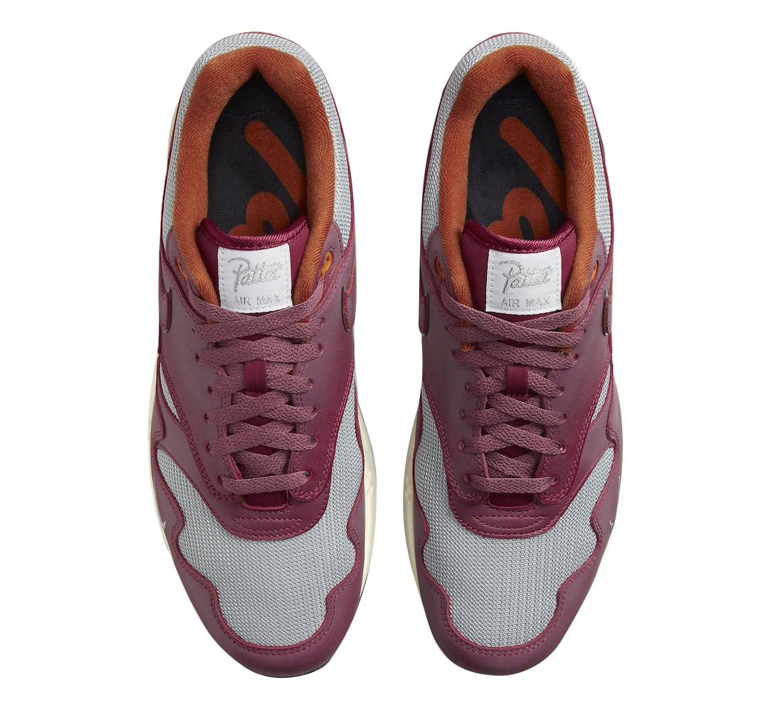Patta x Nike Air Max 1 Night Maroon - Image 4