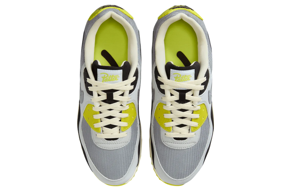 Patta x Nike Air Max 90 Waves Particle Grey / Cyber - Image 4