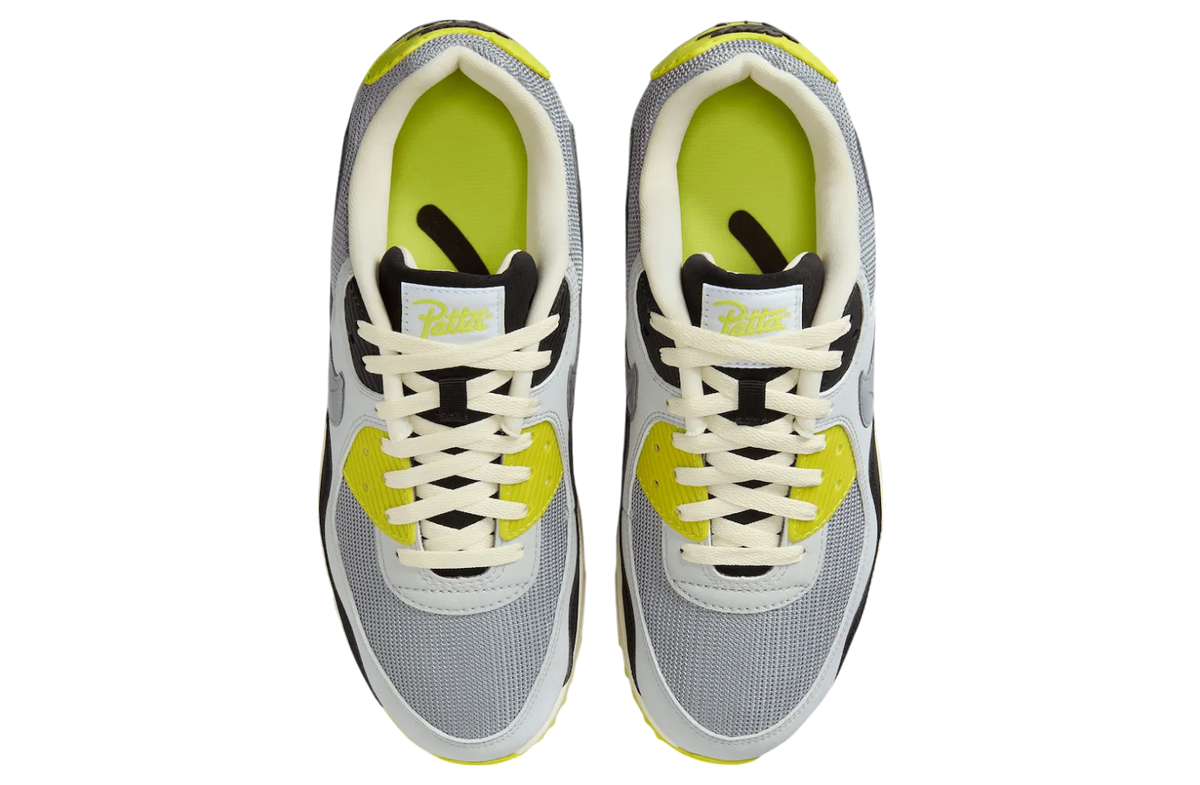 Patta x Nike Air Max 90 Waves Particle Grey / Cyber - Image 4