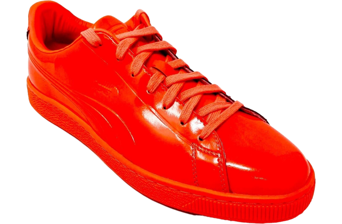 Puma Basket Classic Patent Emboss Red Blast - Image 2