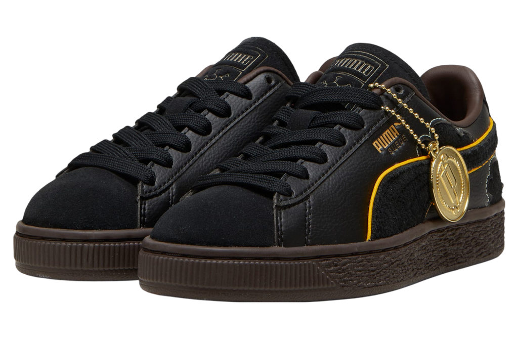 Puma x One Piece Suede Blackbeard Teach Black / Dark Chocolate - Image 2