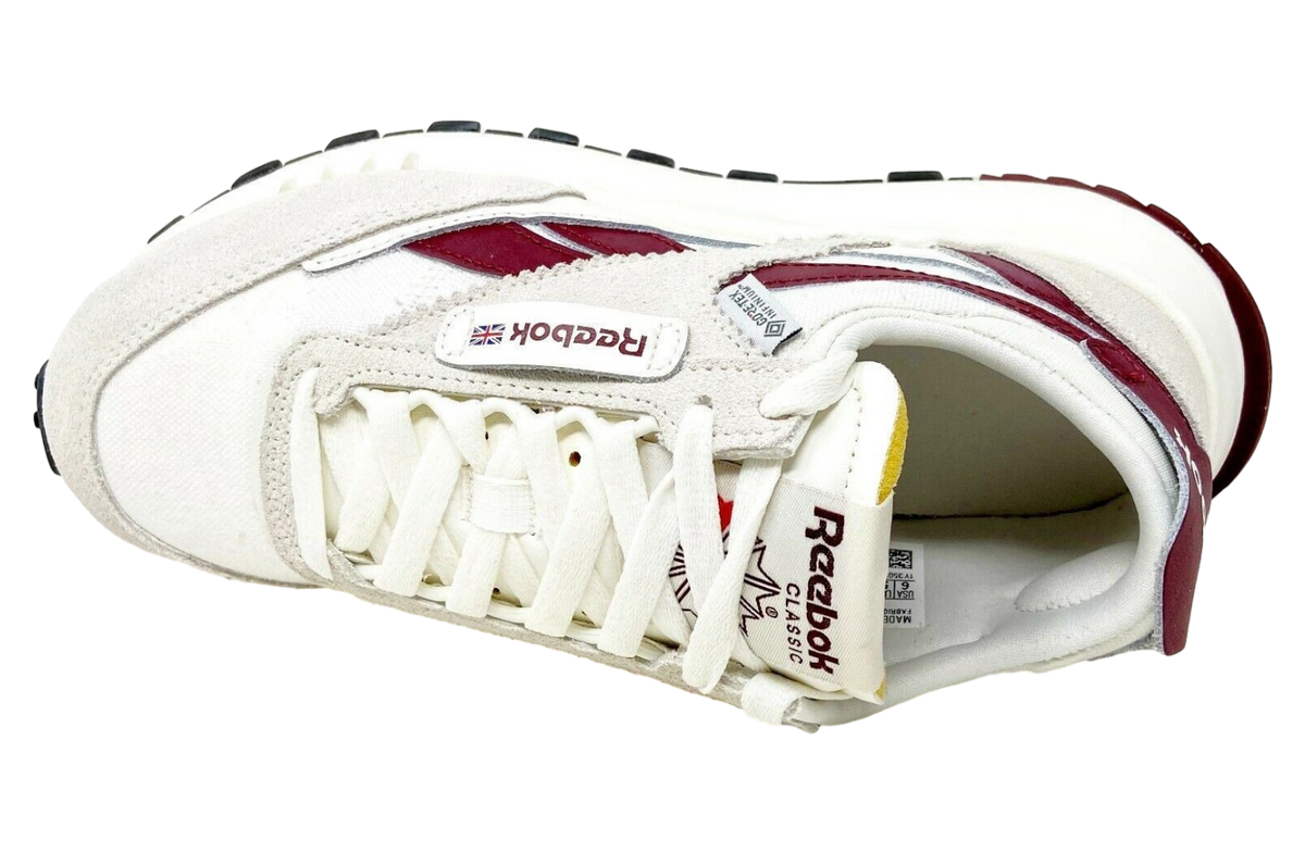 Reebok Classic Leather Legacy Gtx Chalk Collegiate Burgundy - Image 4