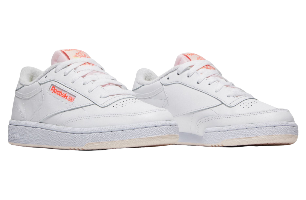 Reebok Club C 85 White Orange Flare WMNS - Image 5